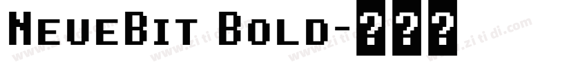 NeueBit Bold字体转换